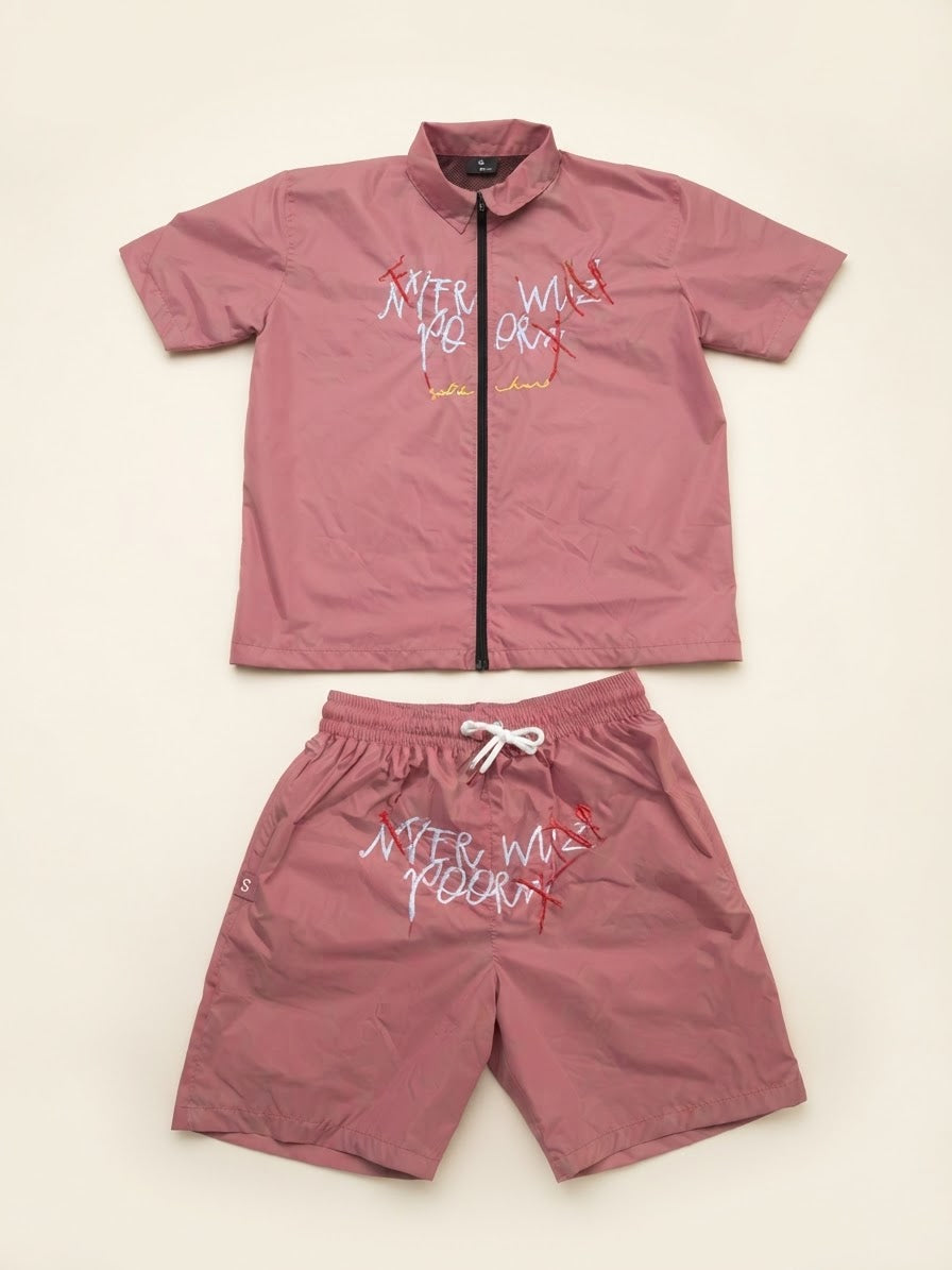 Pre-Order “NVER WUZ POORRR”Chameleon Heat-Reactive Windbreaker Set Release Oct 13th