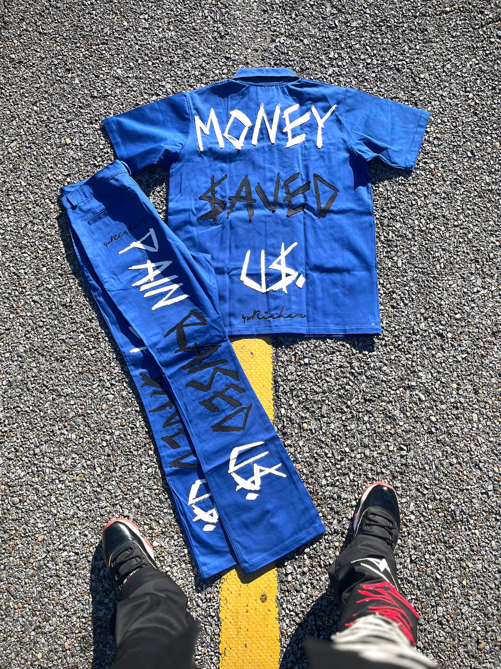 MONEY $AVED U$ (Royal Blue)