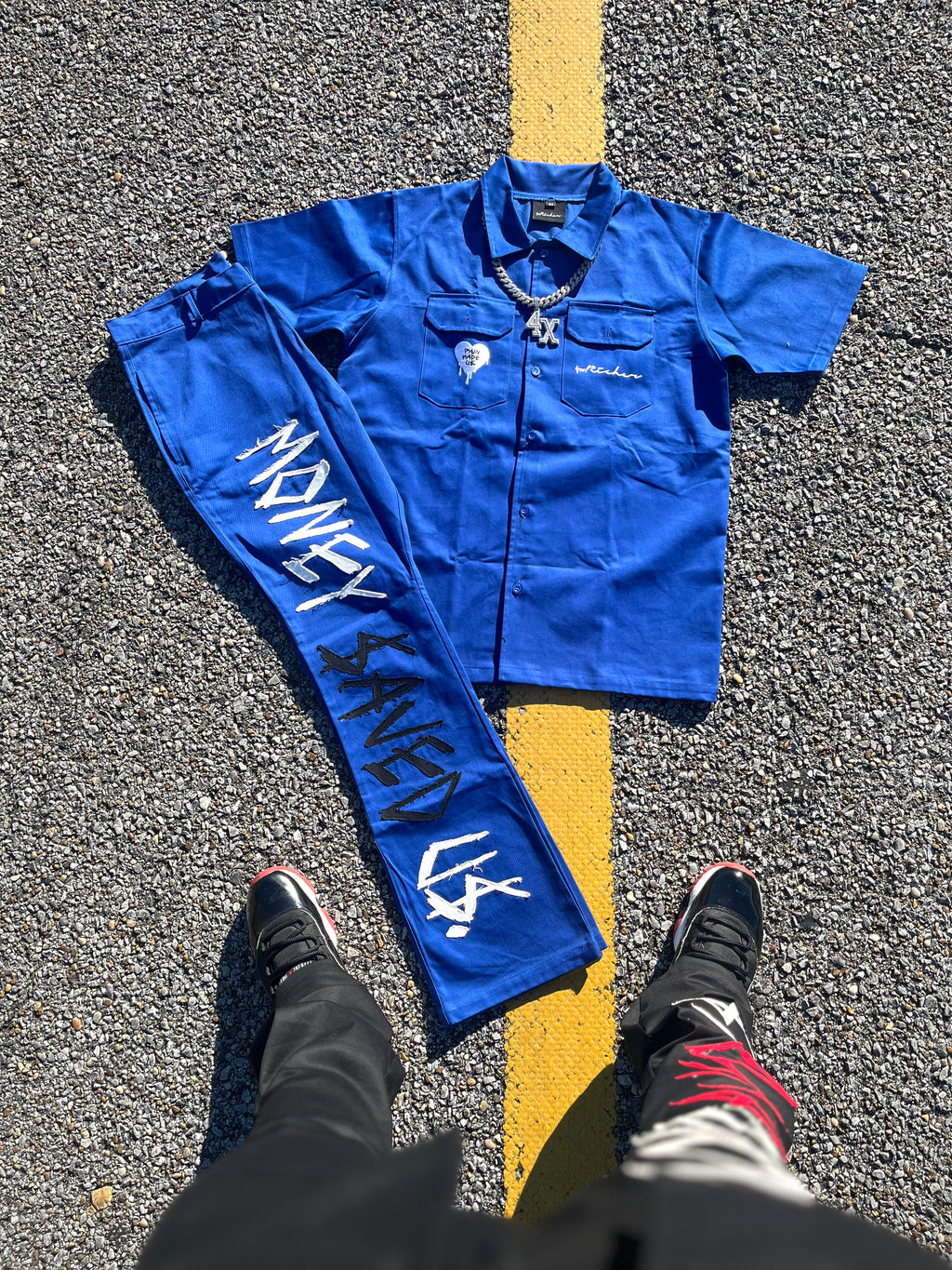 MONEY $AVED U$ (Royal Blue)