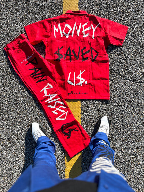 MONEY $AVED U$ (Red)