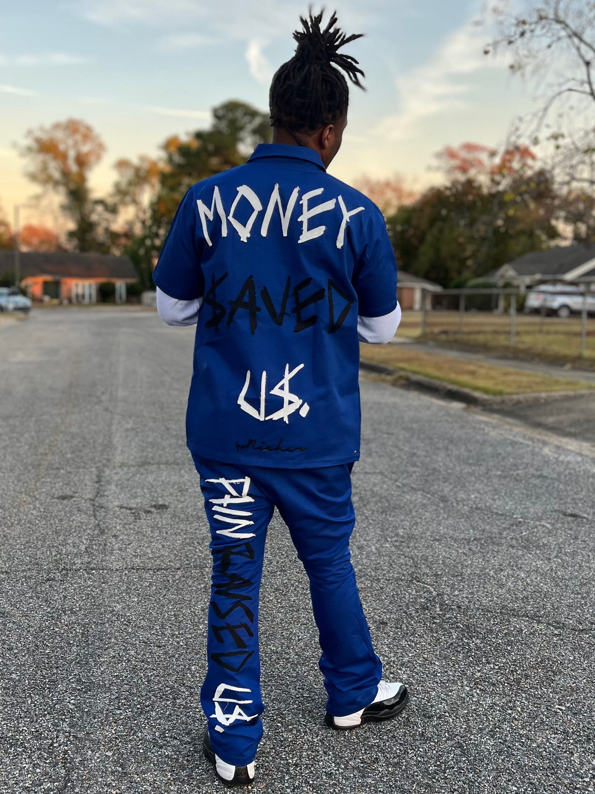 MONEY $AVED U$ (Royal Blue)